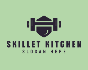 Fitness Barbell Gym logo design