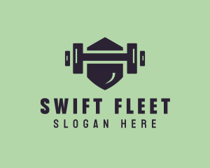 Fitness Barbell Gym logo design