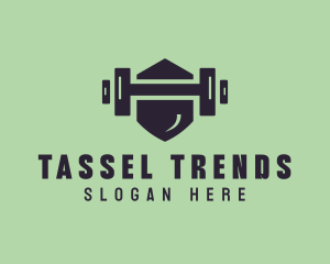 Fitness Barbell Gym logo design