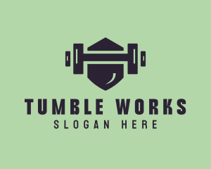 Fitness Barbell Gym logo design