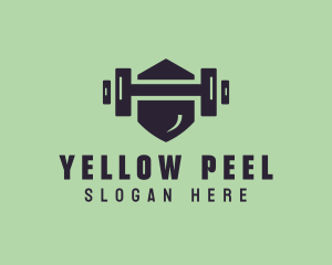 Fitness Barbell Gym logo design