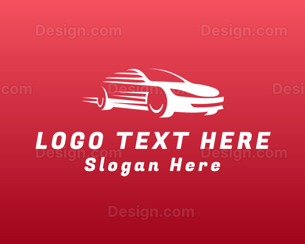 Fast Sports Car Racer Logo