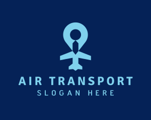 Logistics Plane Navigation logo design