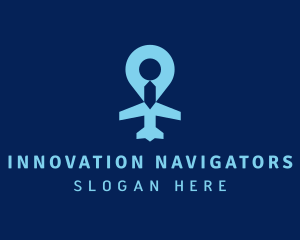 Logistics Plane Navigation logo design