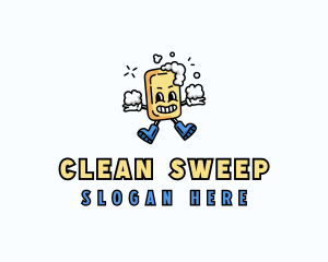 Cleaning Soap Housekeeper logo design