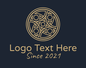 Minimalist Gold Centerpiece logo