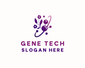 Biotech Flower DNA logo