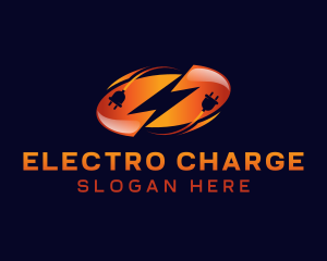 Lightning Plug Energy logo design