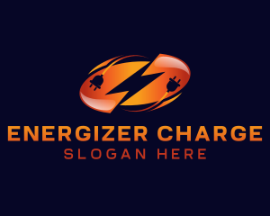 Lightning Plug Energy logo design