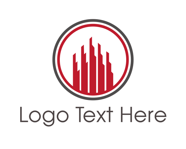 Red Building logo example 3