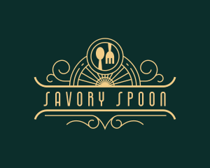 Spoon Fork Buffet Restaurant  logo design