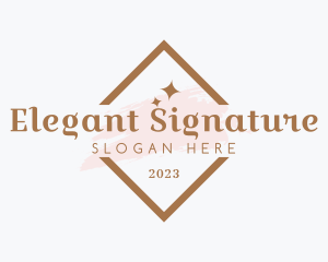 Luxury Elegant Watercolor logo design