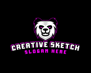 Panda Bear Gaming logo design