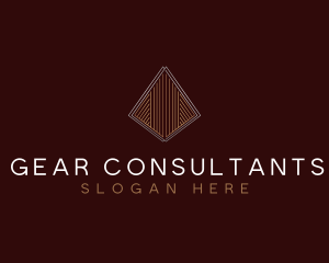 Luxe Consulting Pyramid logo design