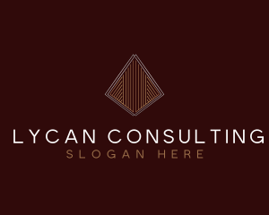 Luxe Consulting Pyramid logo design