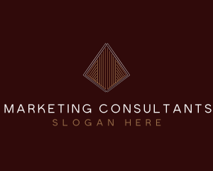 Luxe Consulting Pyramid logo design