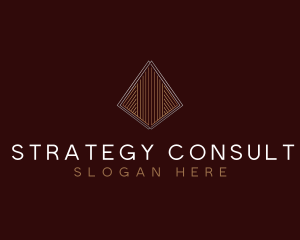 Luxe Consulting Pyramid logo design