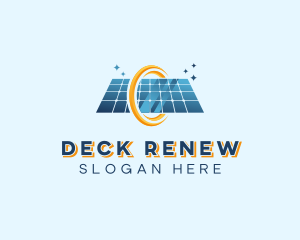 Solar Panel Renewable Energy logo design