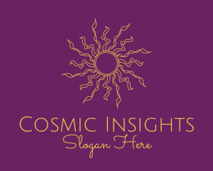 Dainty Astrology Sun  logo design