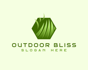 Grass Lawn Yard logo design