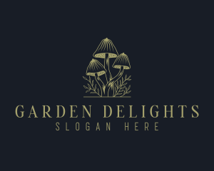 Mushroom Botany Garden logo design