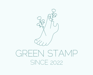 Green Feet Acupuncture  logo design