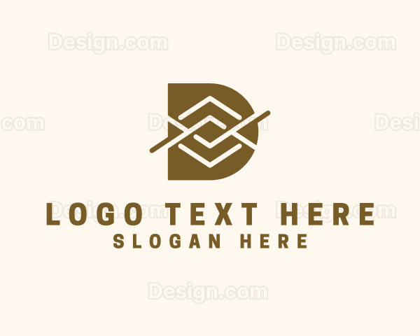 Elegant Diamond Letter D Logo