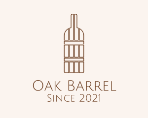 Brown Barrel Bottle  logo design