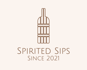 Brown Barrel Bottle  logo design