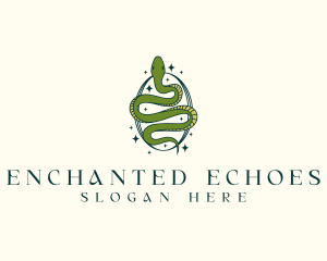 Mystical Snake Serpent logo design