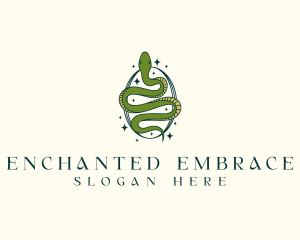 Mystical Snake Serpent logo design