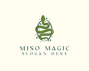 Mystical Snake Serpent logo design