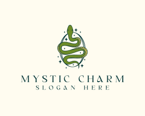 Mystical Snake Serpent logo design