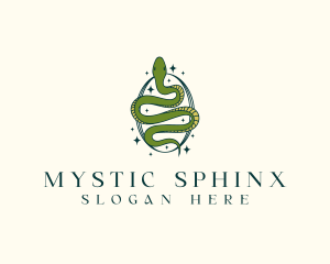 Mystical Snake Serpent logo design