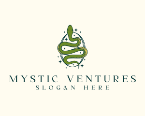 Mystical Snake Serpent logo design