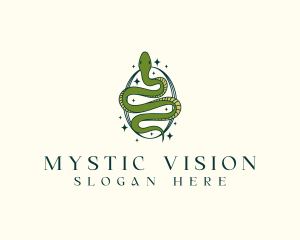 Mystical Snake Serpent logo design