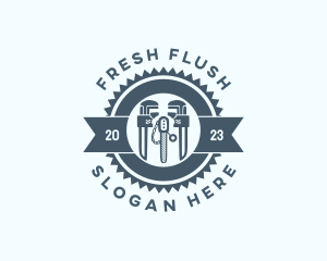 Wrench Plumbing Repair logo design