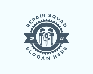 Wrench Plumbing Repair logo design