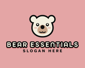 Cute Bear Face logo