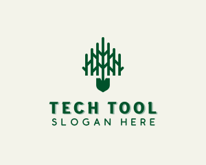 Shovel Gardening Tool logo