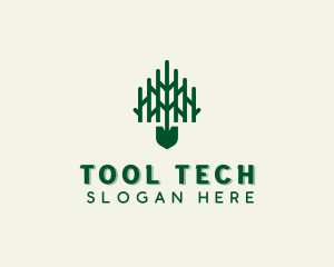 Shovel Gardening Tool logo