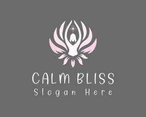 Lotus Flower Woman logo design