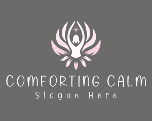 Lotus Flower Woman logo design