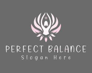 Lotus Flower Woman logo design