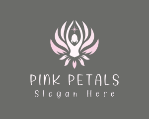 Lotus Flower Woman logo design