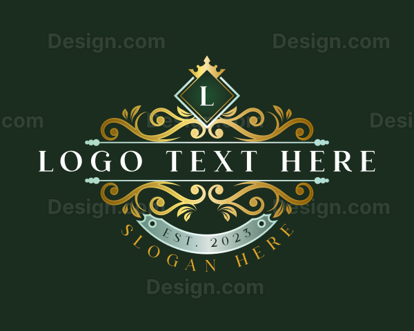 Premium Floral Crown Logo