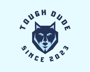 Tough Blue Wolf logo design