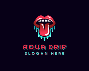 Sexual Adult Lips logo design