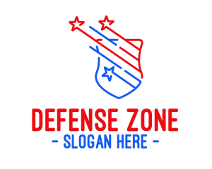 Patriotic Shield Protection  logo design