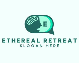 Speech Therapy Mental Wellness logo design